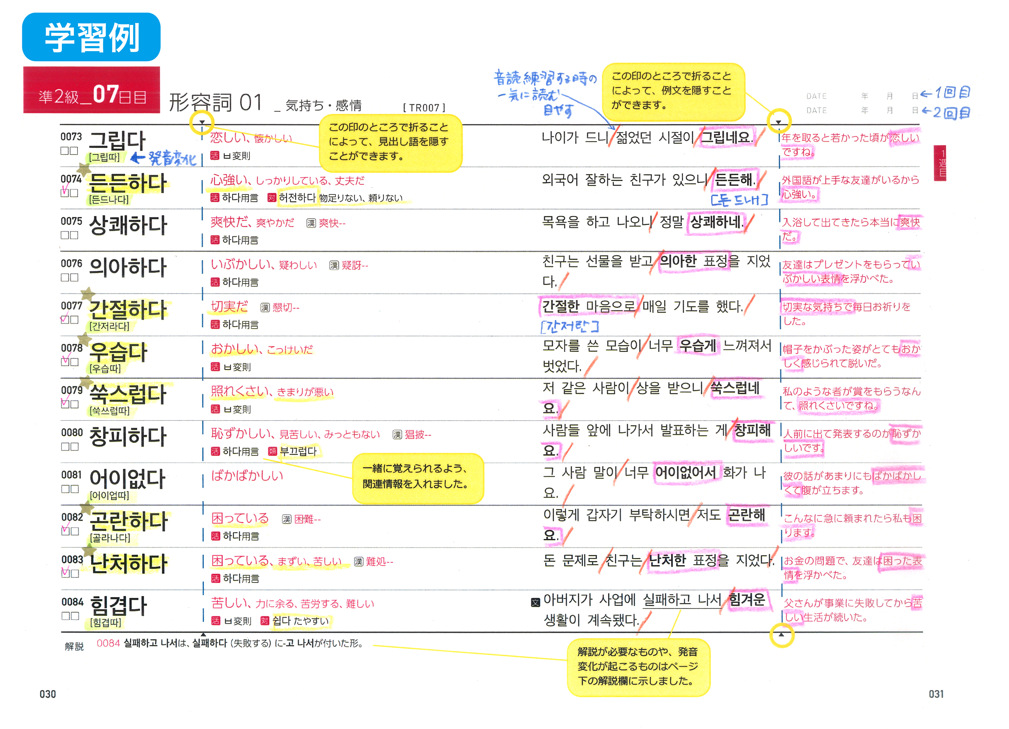 Hanaの韓国語単語 中級編 ハン検準２級レベル Hanaの本 韓国語のhana