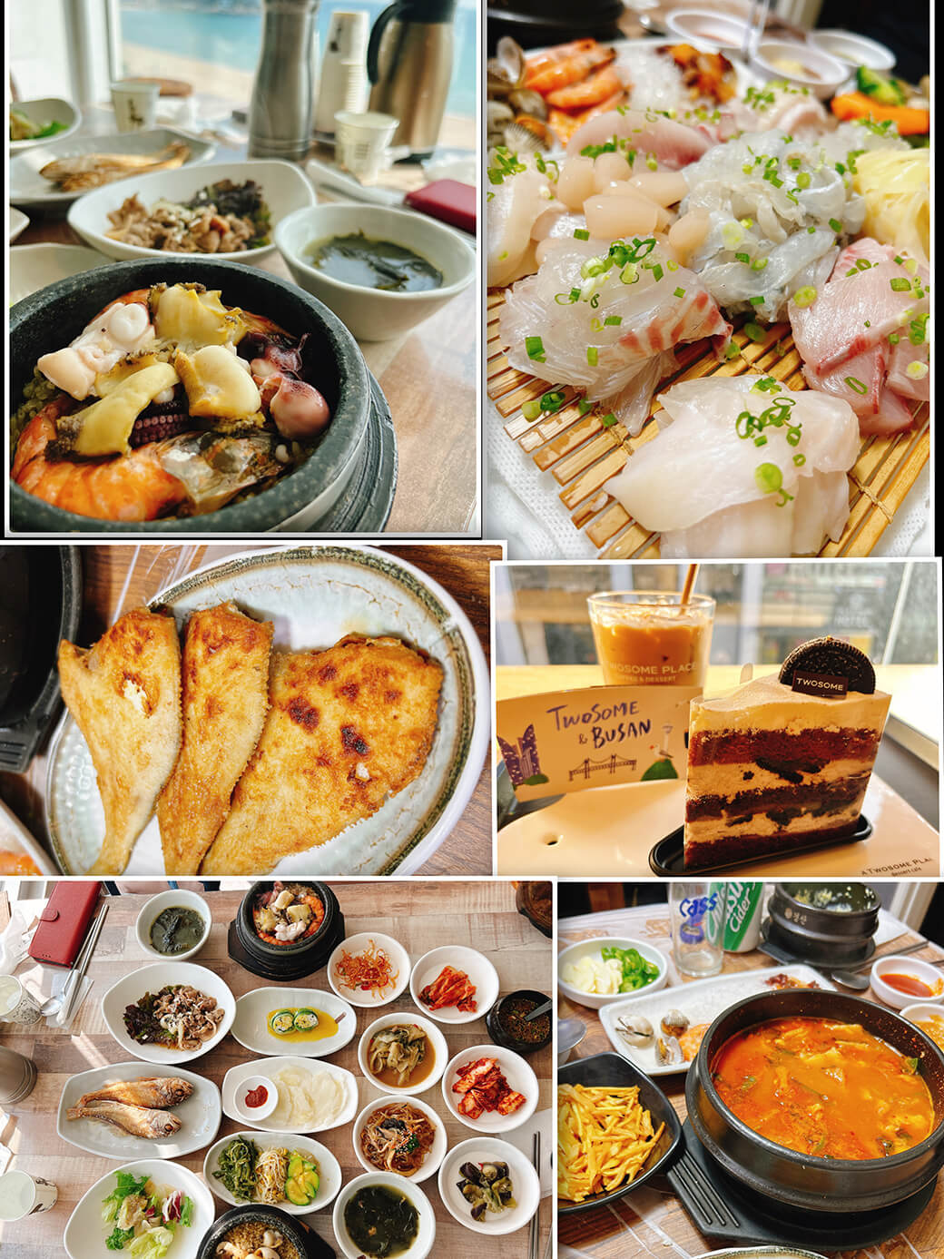 釜山で食べた料理の写真